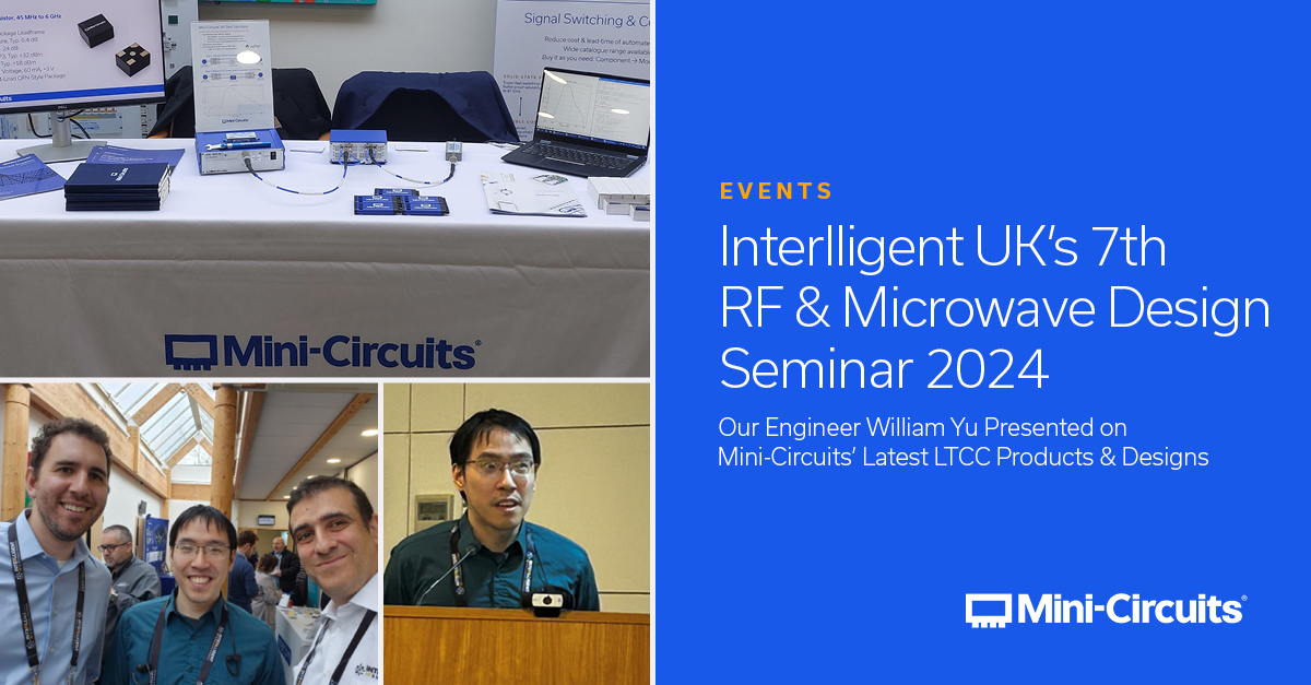 Mini-Circuits Engineer, William Yu, Presents at the Interlligent ...